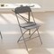 Emma and Oliver Set of 6 Stackable Folding Plastic Chairs - 650 LB Weight Capacity